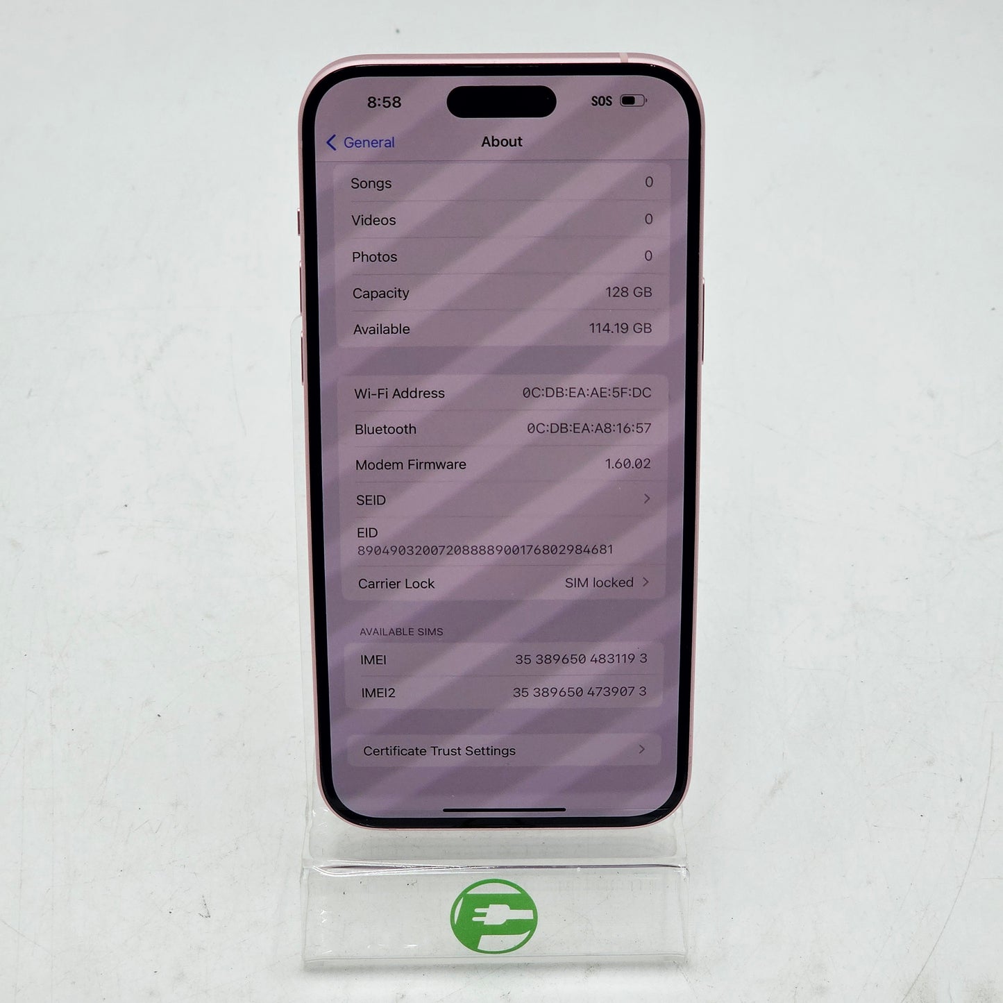 T-Mobile Apple iPhone 15 Plus 128GB Pink MTXT3LL/A