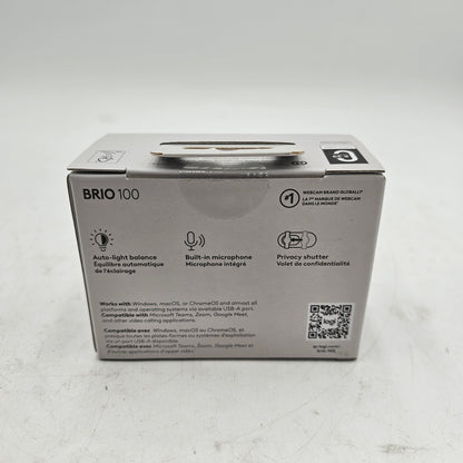 New Logitech Brio 100 1080p Full HD Webcam 960-001580