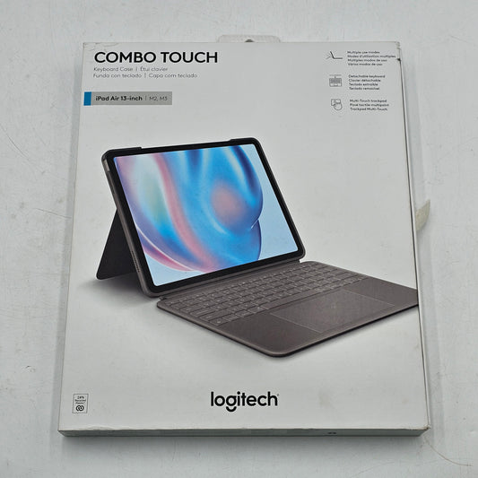 New Logitech Combo Touch iPad Air 13-inch M2 & M3 5th gen Keyboard Case w KB