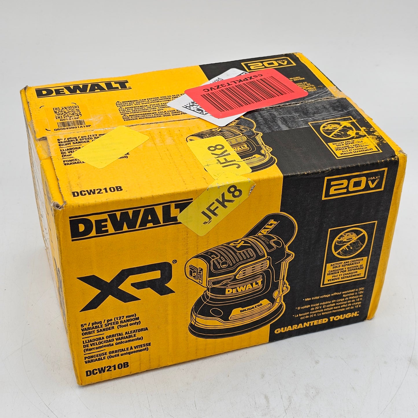 New DeWalt DCW210B 20V 5" Variable Speed Random Orbital Sander