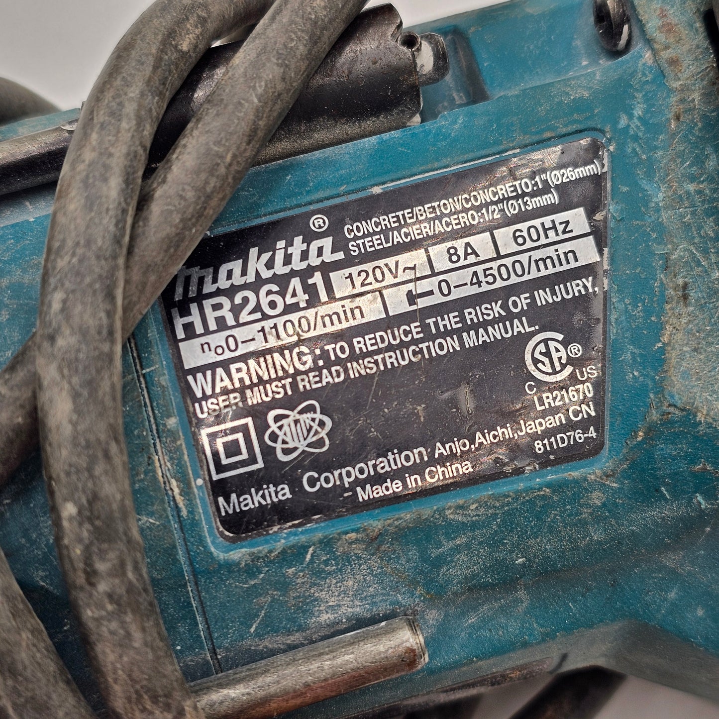 MAKITA 1" SDS-Plus AVT Rotary Hammer HR2641