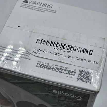 New Google Nest Cam Indoor Wired 2nd Generation GJQ9T