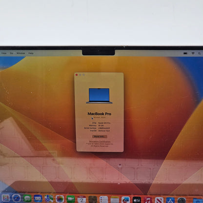 2023 Apple MacBook Pro 14" M2 8C GPU 3.5GHz 16GB RAM 512GB SSD A2779