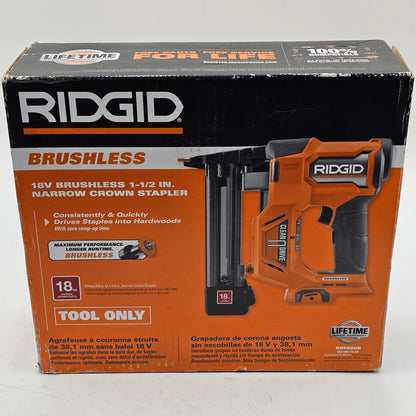 New RIDGID Narrow Crown Stapler 18-Gauge R09850B