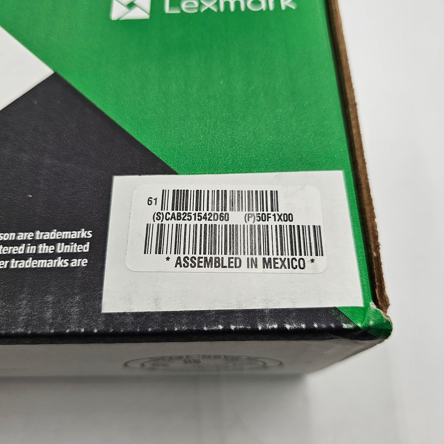 New Lexmark Replacement Toner Cartridge Extra High Yield 50F1X00