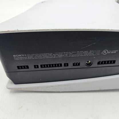 Broken Sony PlayStation 5 Disc Edition PS5 825GB White Console Gaming System CFI-1215A