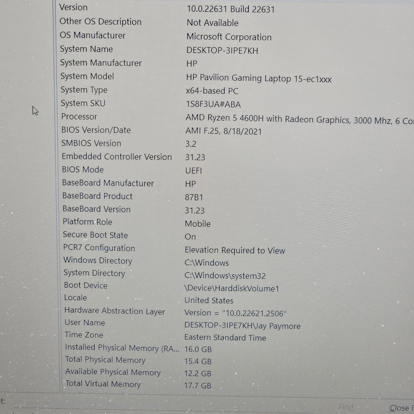 HP Pavilion 15.6" Ryzen 5 4600H 3.0GHz 16GB RAM 512GB SSD GeForce GTX 1650
