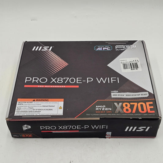 MSI PRO WIFI AM5 AMD ATX Motherboard X870E-P