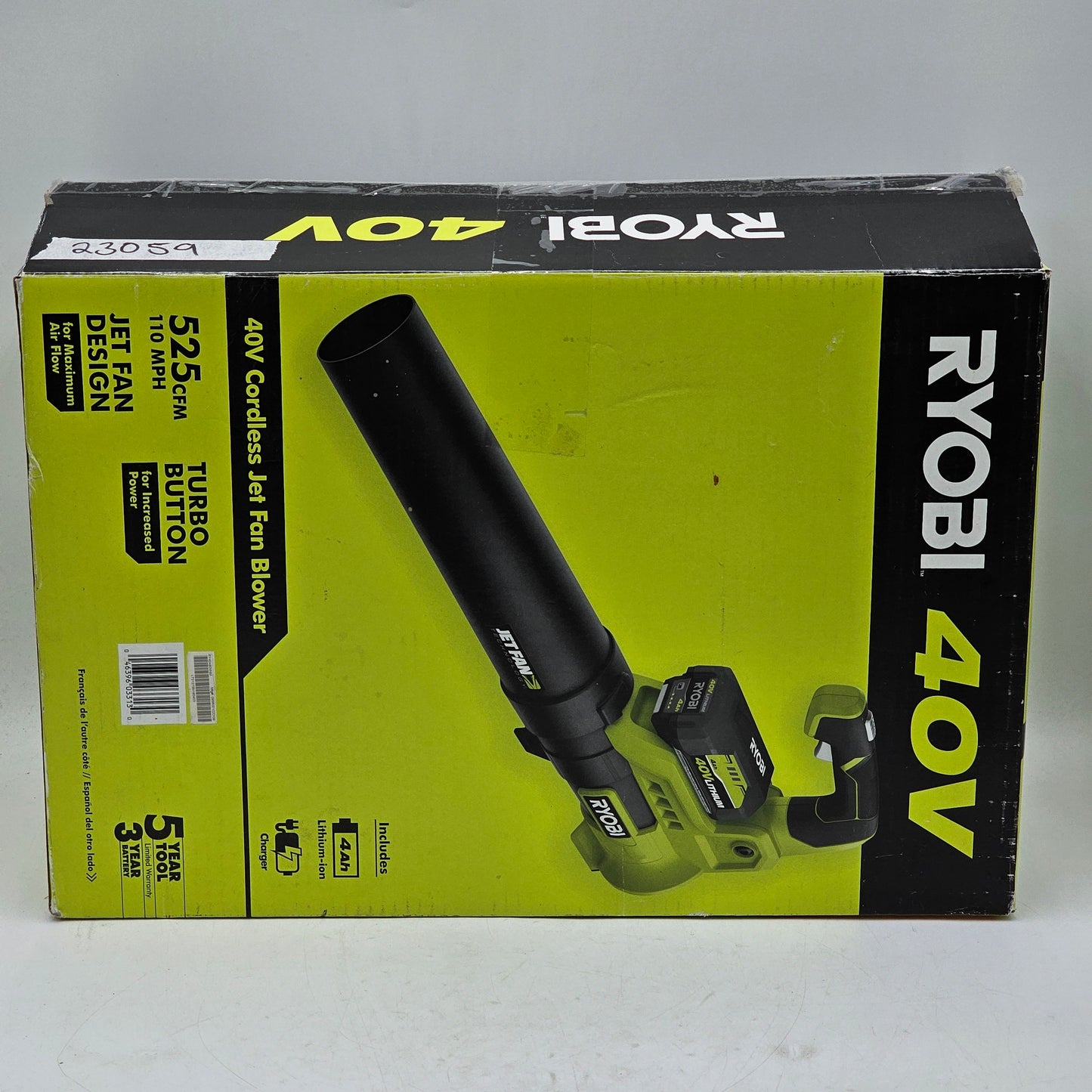 New RYOBI 40V Cordless Jet Fan Blower RY40480
