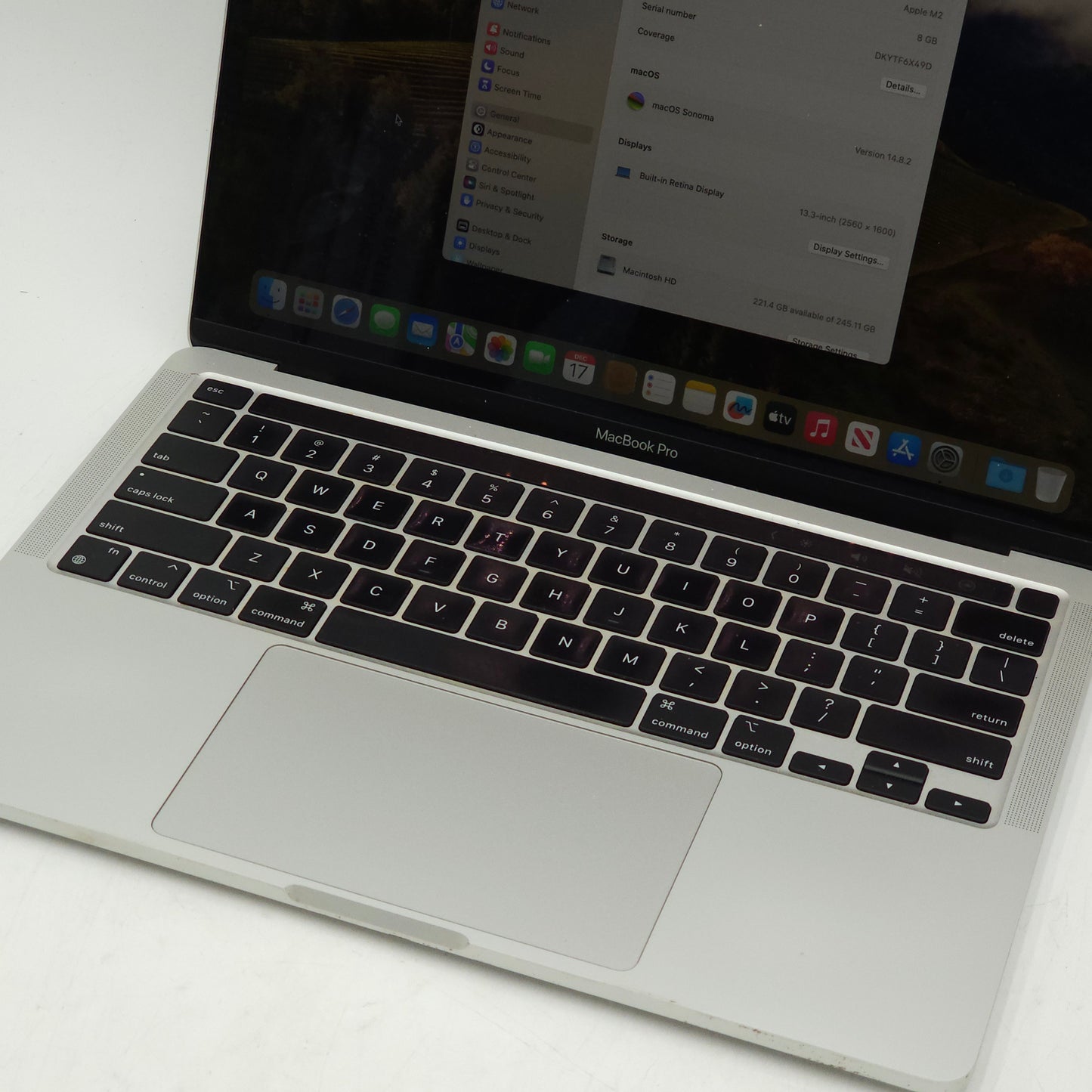 2022 Apple MacBook Pro 13.3" M2 10 Core 3.5GHz 8GB RAM 256GB SSD A2336