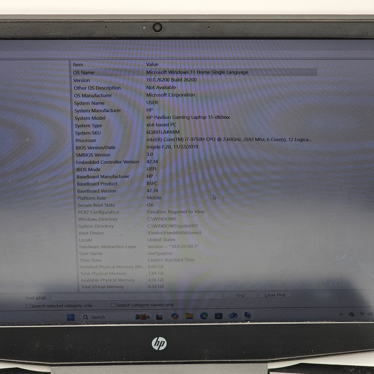 HP Pavilion Gaming Laptop i7-9750H 2.6GHz 8GB RAM 512GB 1TB SSD GeForce GTX 1650