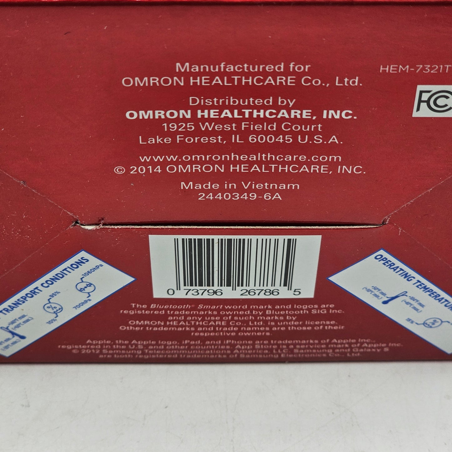 New Omron Blood Pressure Monitor 10 Series Bluetooth Smart BP786