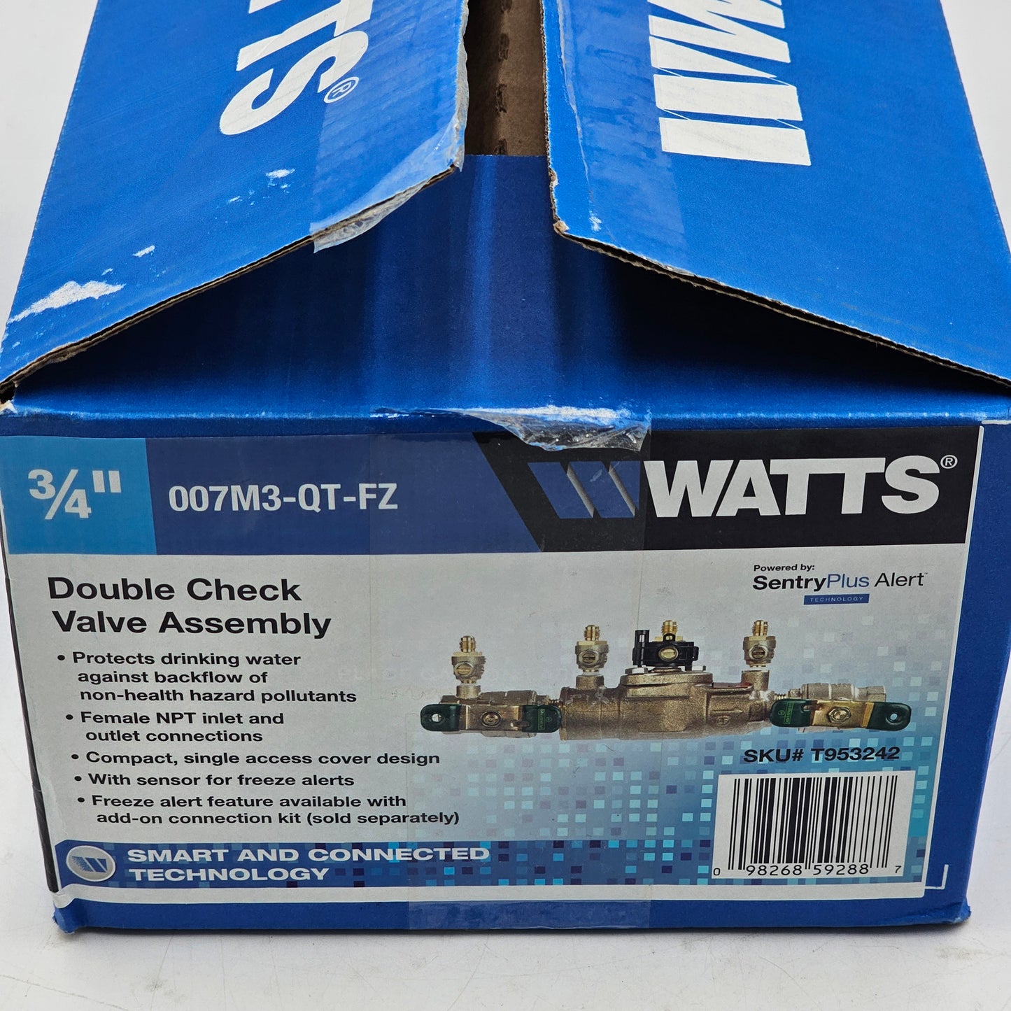 New WATTS 3/4" Bronze Double Check Valve Assembly 007M3-QT-FZ
