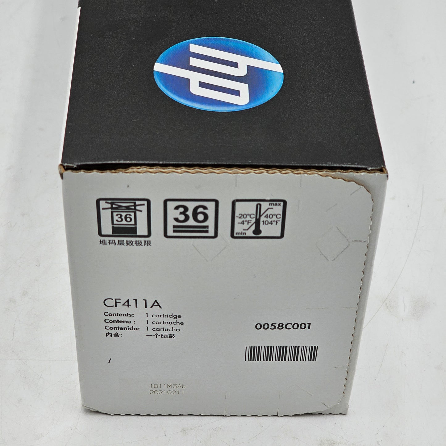 New HP 410A CF411A Cyan Print Cartridge