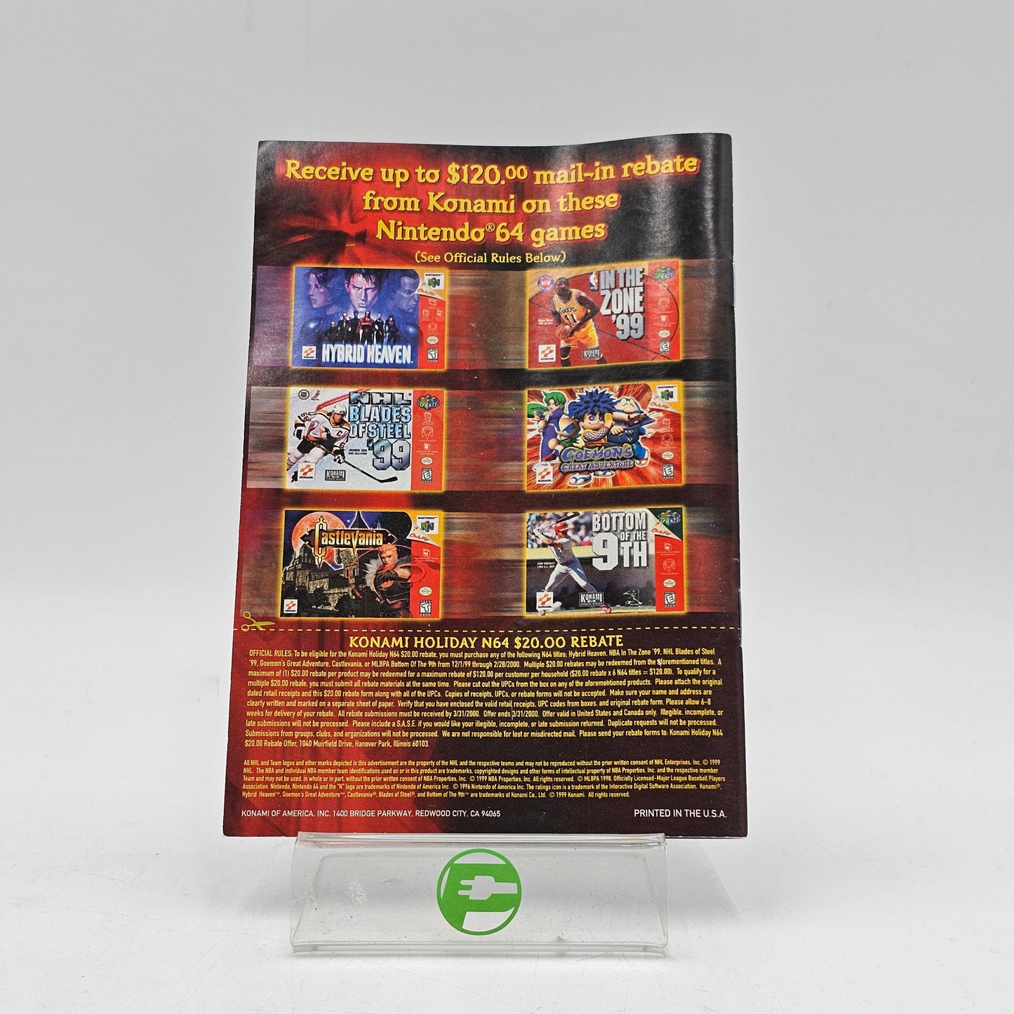 Castlevania Legacy of Darkness (Nintendo 64 N64, 1999)