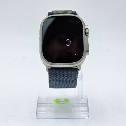 Unlocked Apple Watch Ultra 2 49MM Blue Titanium Blue Trail Loop MX4L3LW/A