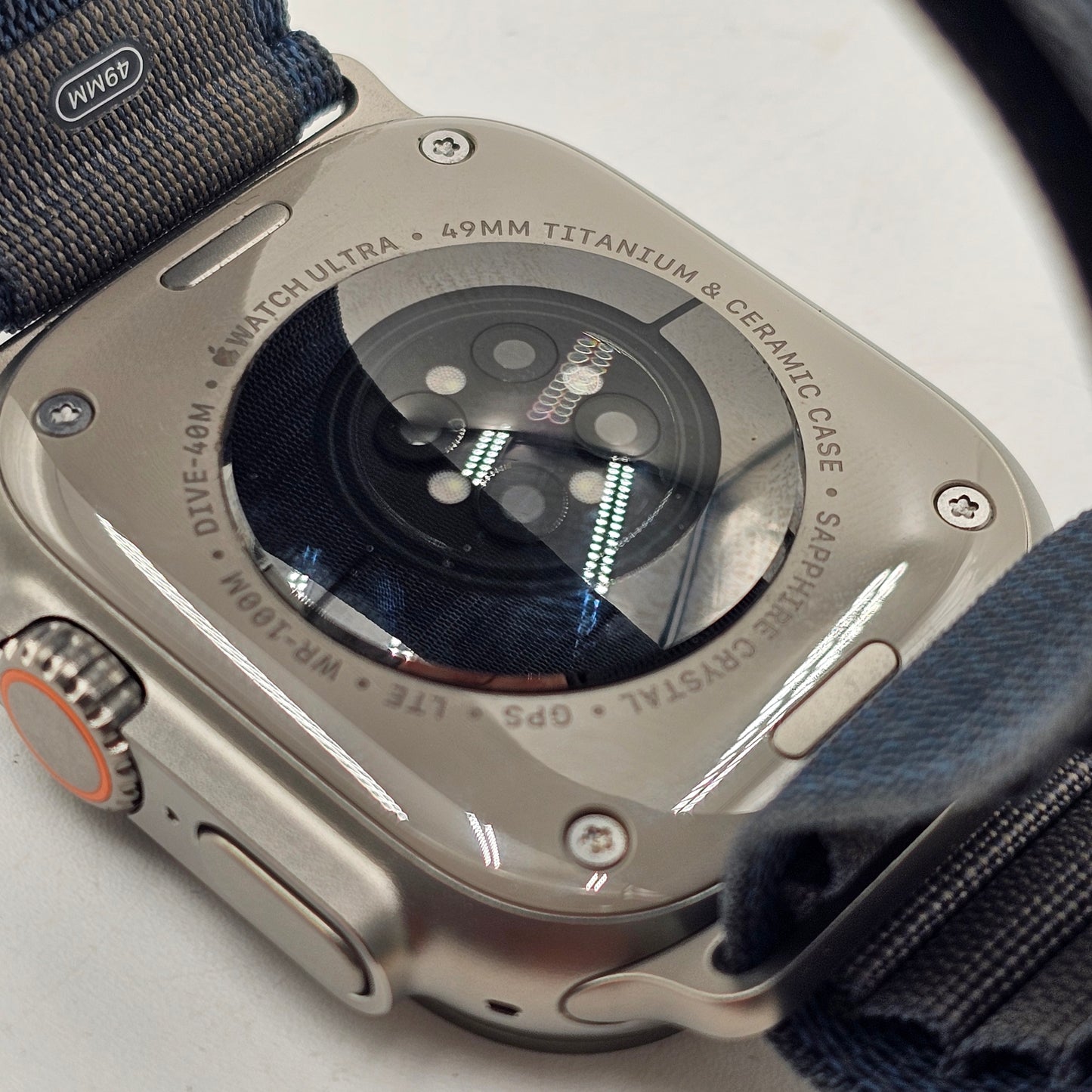 Unlocked Apple Watch Ultra 2 49MM Blue Titanium Blue Trail Loop MX4L3LW/A