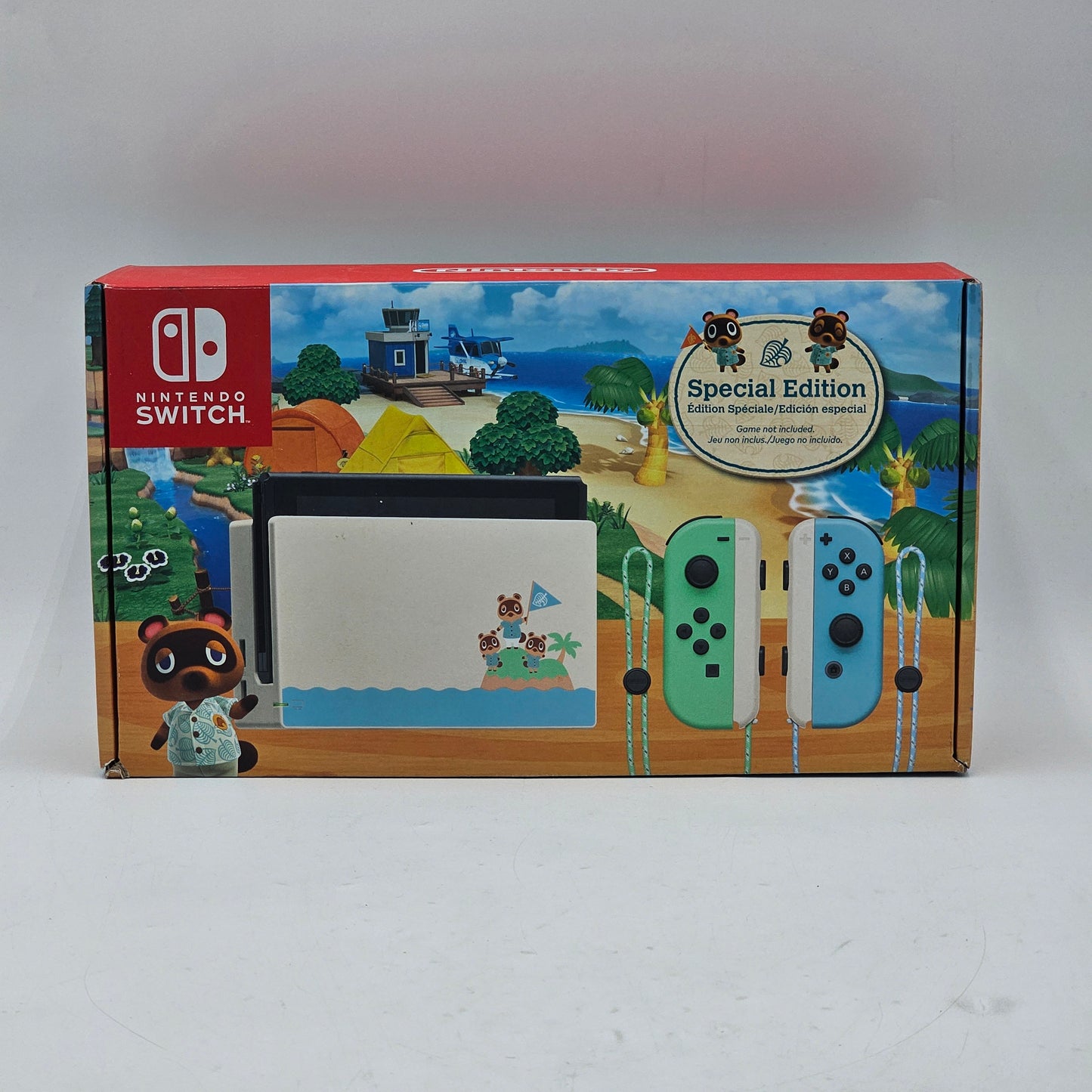 New Nintendo Switch v2 Video Game Console HAC-001(-01)  Animal Crossing Edition