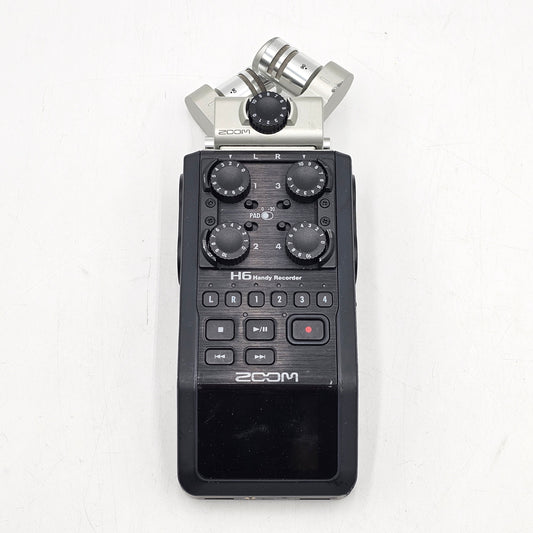 ZOOM Portable All Black Digital Audio Recorder H6