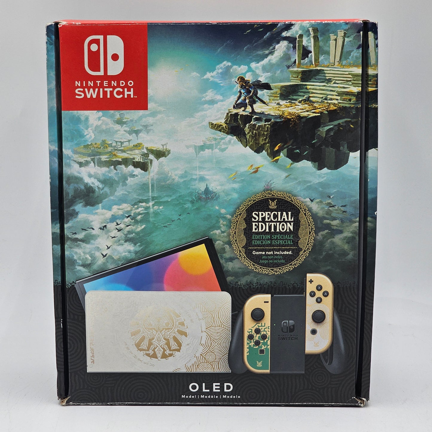 Nintendo Switch OLED Video Game Console HEG-001 Gold Zelda Tears Edition