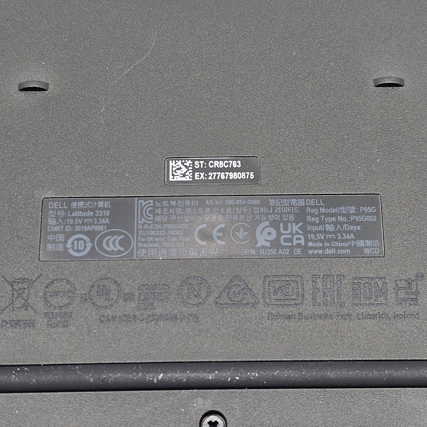 Dell Latitude 3310 13.3" i3-8265u 1.6GHz 8GB RAM 128GB SSD