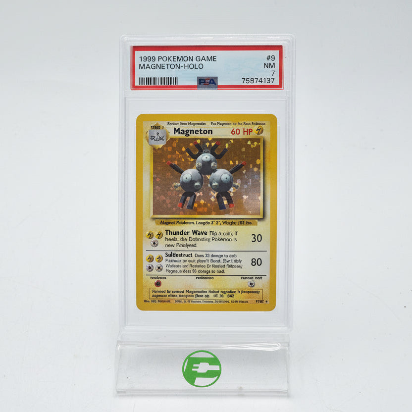 Pokémon TCG Base Set Magneton 9/102 English Graded 7