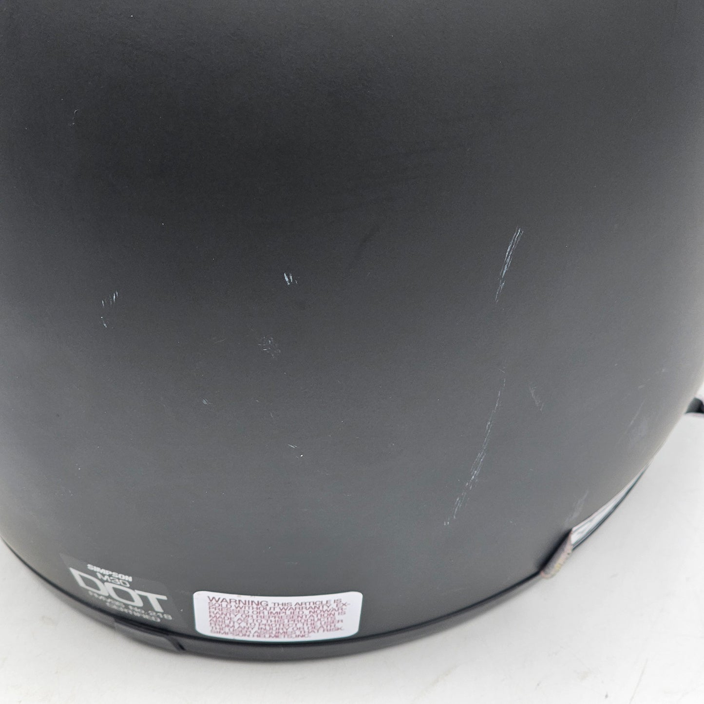 New Simpson Motorcycle Helmet Black M30 LARGE