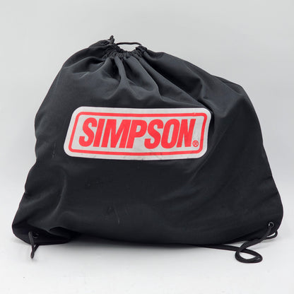 New Simpson Motorcycle Helmet Black M30 LARGE