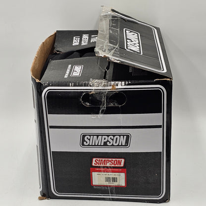 New Simpson Motorcycle Helmet Black M30 LARGE