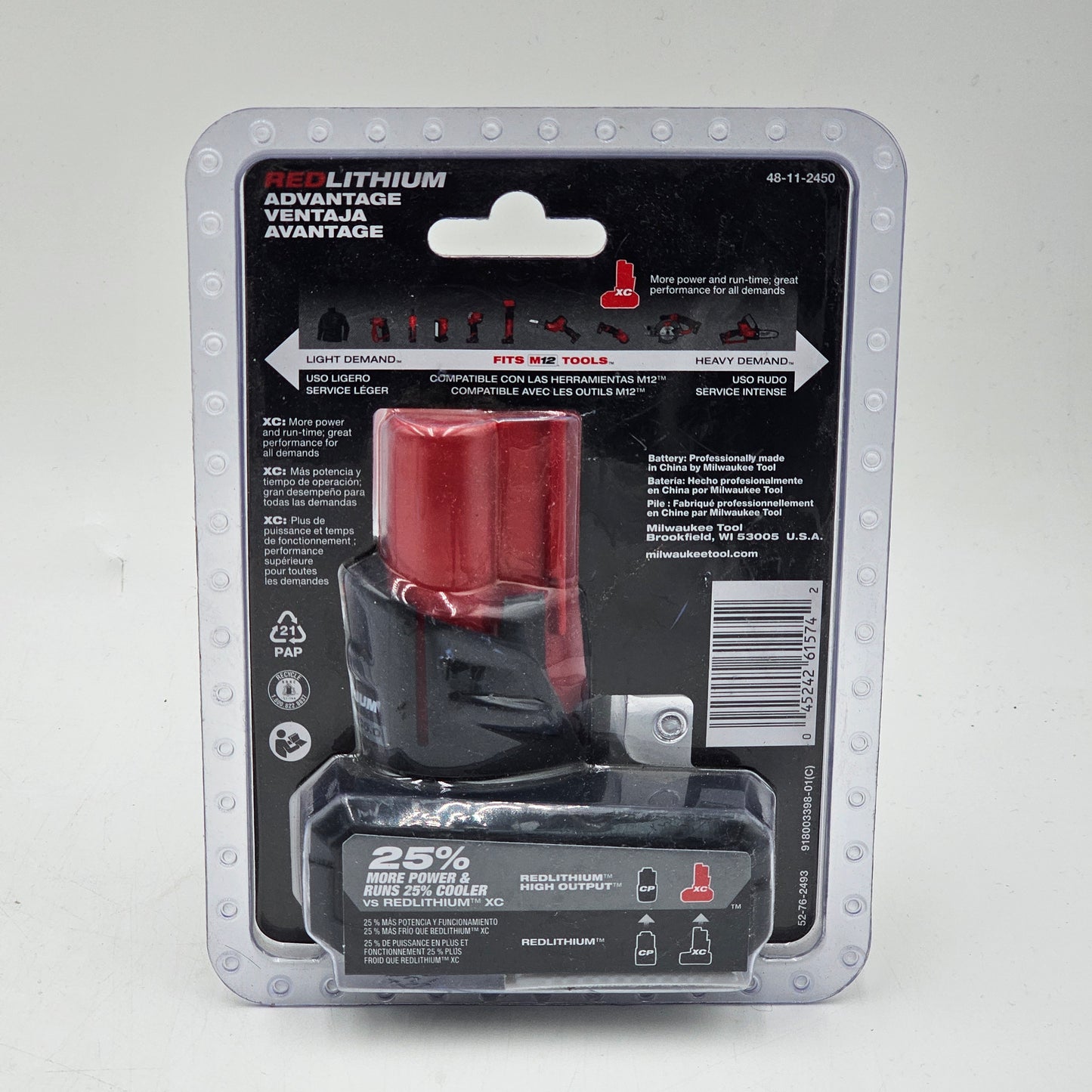 New Milwaukee 48-11-2450 M12 12V M12 Battery Charger