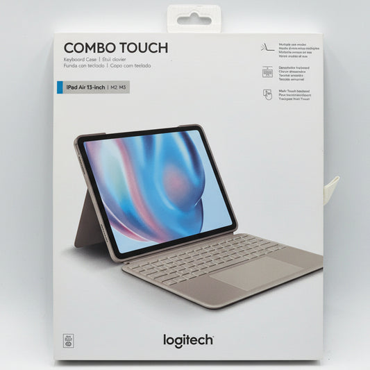 New Logitech Combo Touch Detachable Keyboard Case 920-013278 Wireless iPad Air