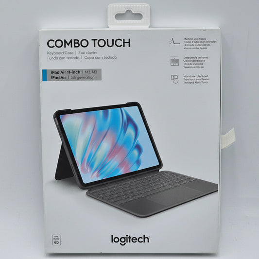 New Logitech Combo Touch Detachable Keyboard Case 920-012626 Wireless iPad Air