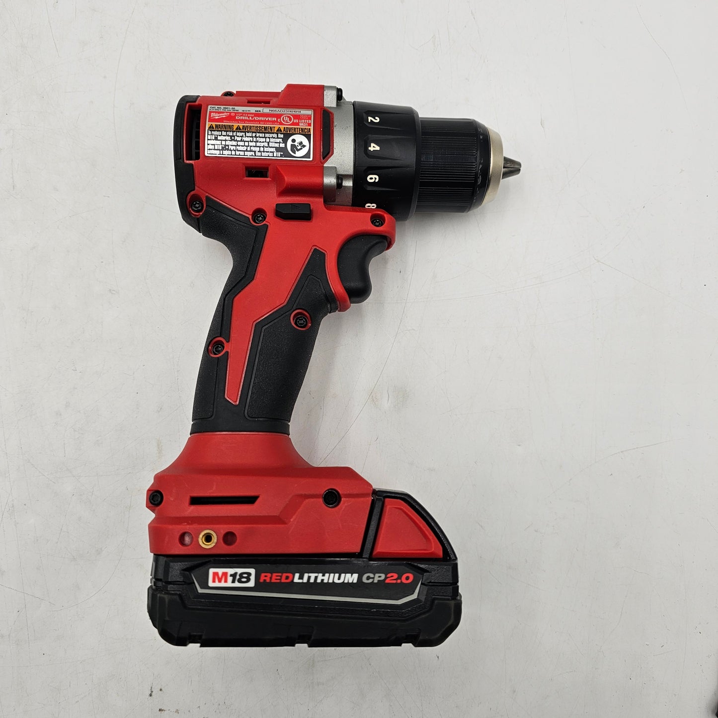 Milwaukee M18 3601-20 Drill/Driver M18 18V 1/2" Drill Driver Tool Kit