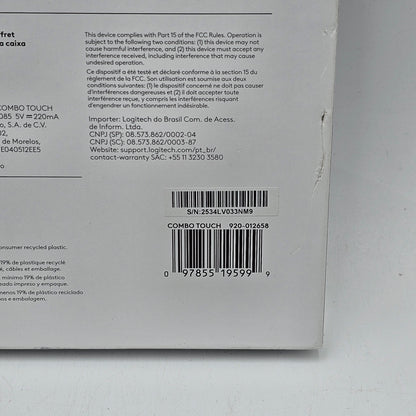 New Logitech Combo Touch for iPad Pro 13-inch Detachable Keyboard and Trackpad