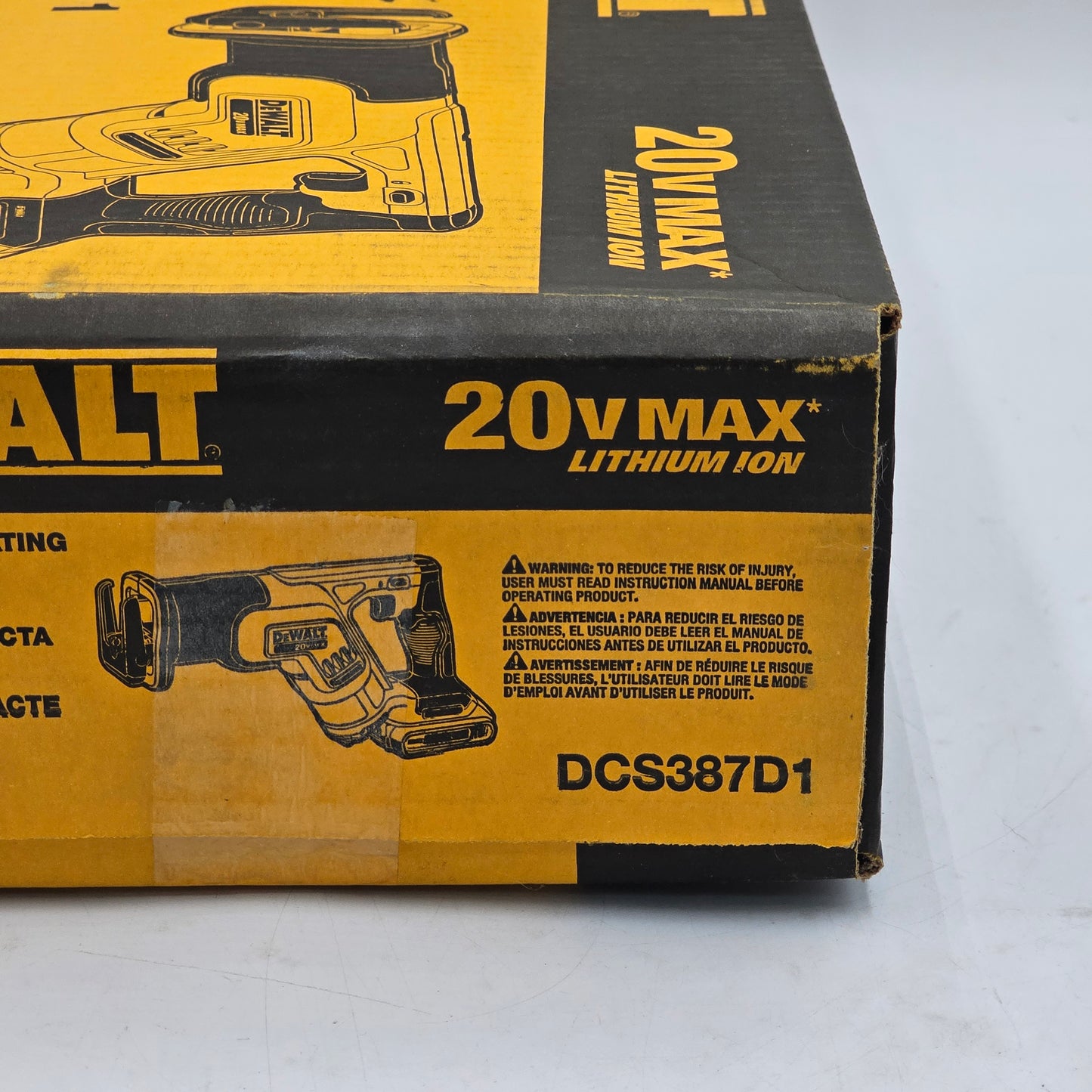 New DEWALT Max Compact Cordless Reciprocating Saw Kit DCS387D1
