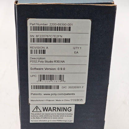 New POLY Studio 4K USB Video Bar R30