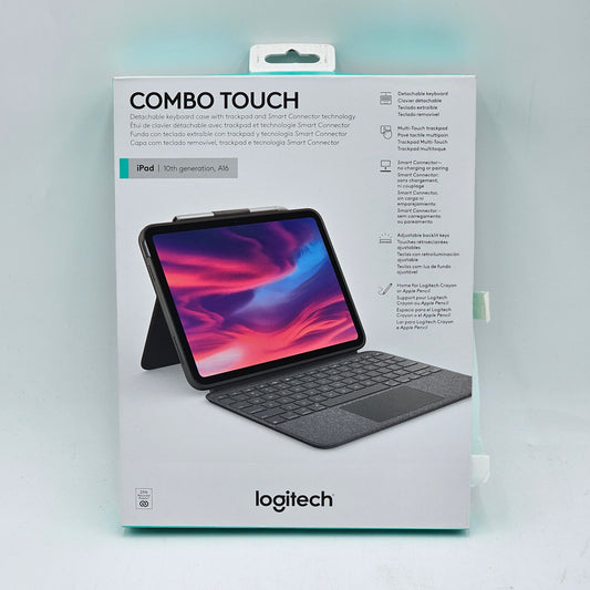 New LOGITECH Logitech Combo Touch iPad 10th Gen Case 920-011433