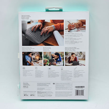 New LOGITECH Logitech Combo Touch iPad 10th Gen Case 920-011433