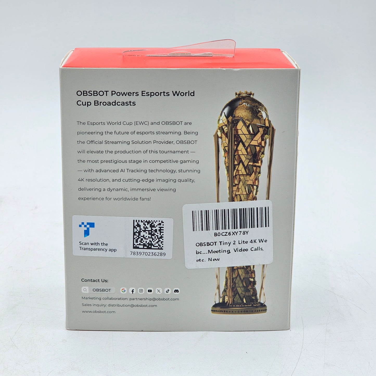 New OBSBOT Tiny 2 Lite AI Powered 4k Webcam