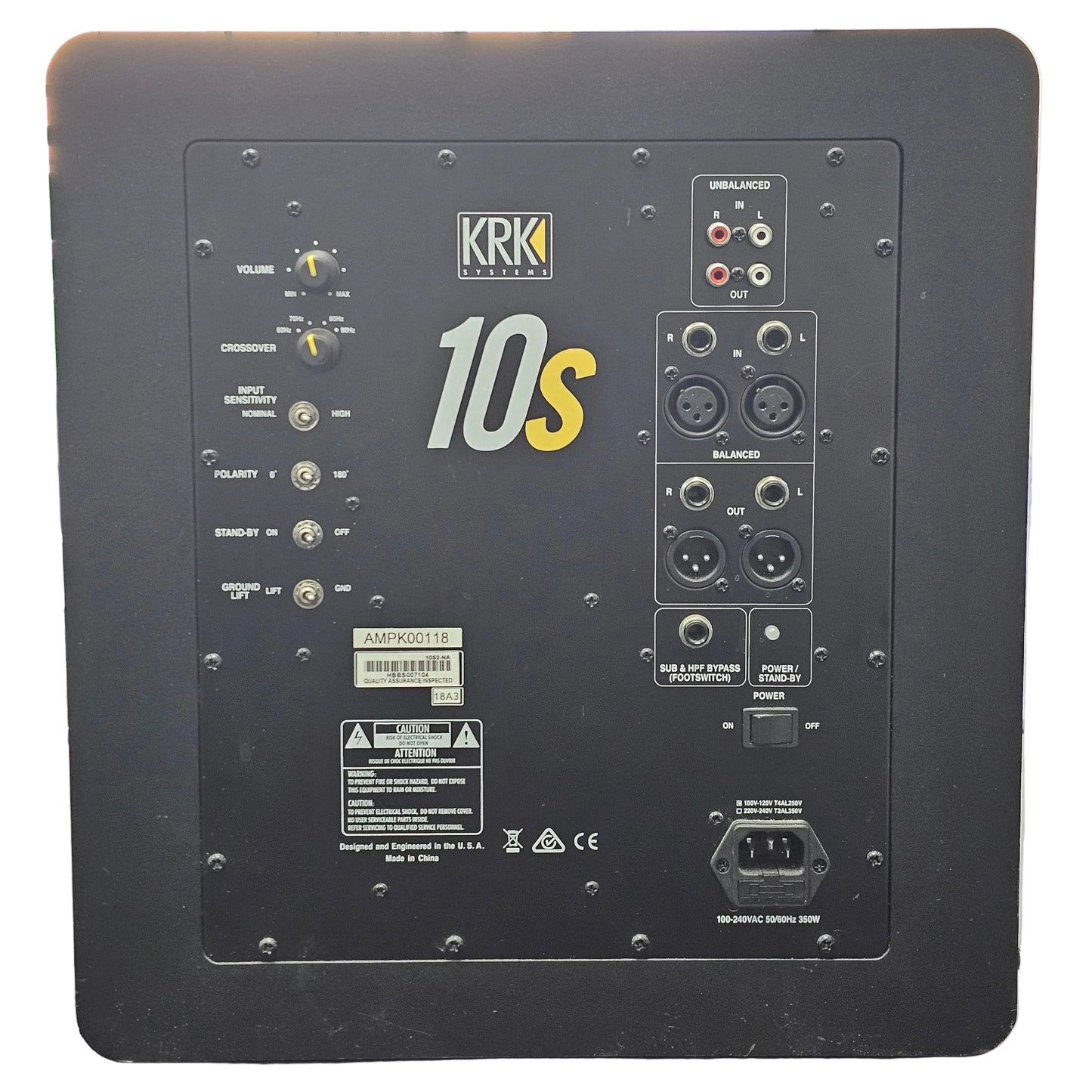 KRK 10S Powered Studio Subwoofer