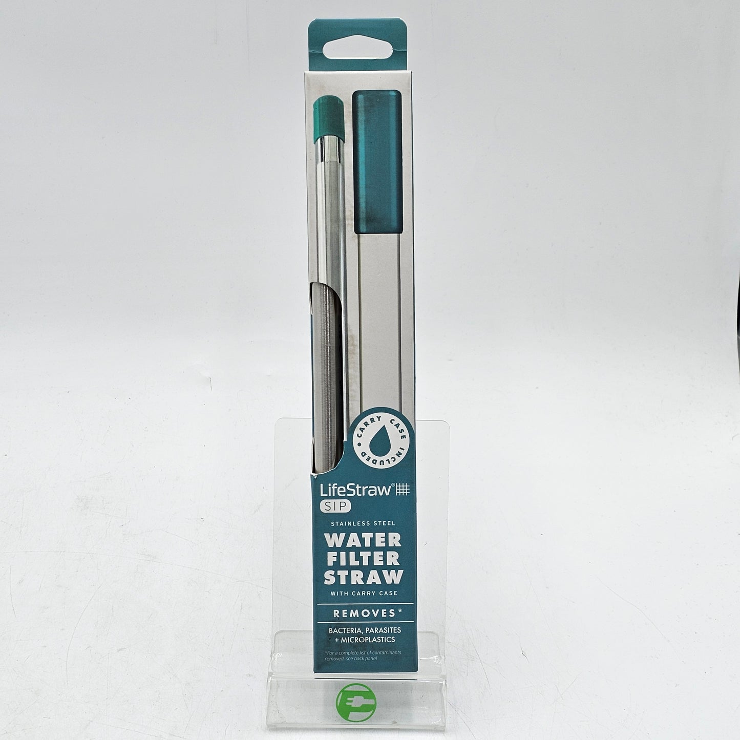New LifeStraw Water Filter Straw Stainless Steel 95395-KOR-1 Blue
