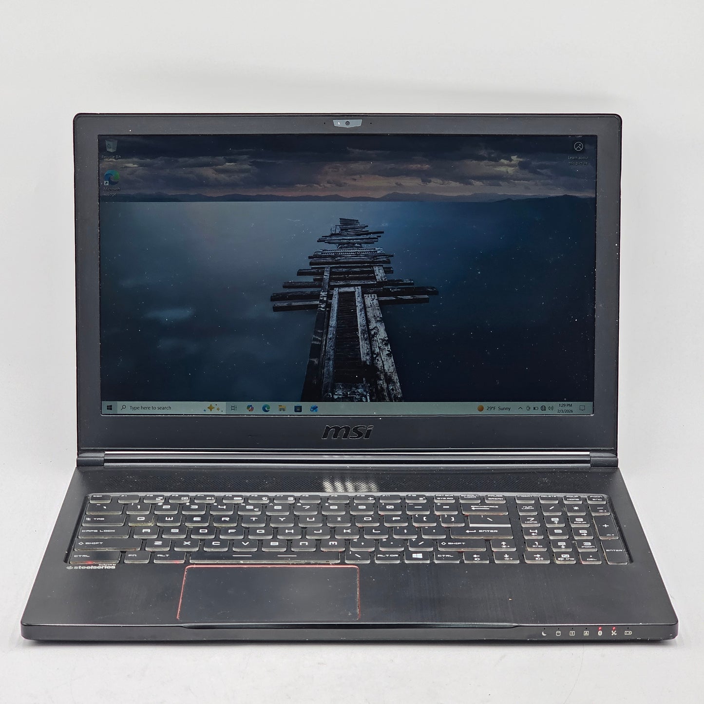 MSI Stealth Pro GS63 15.6" i7-6700HQ 2.6GHz 500GB SSD GeForce GTX 1060