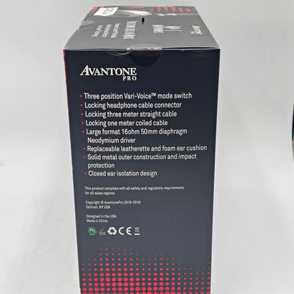 AVANTONE PRO MP1 Mixphones Multimode Headphones Black/Beige MP07947