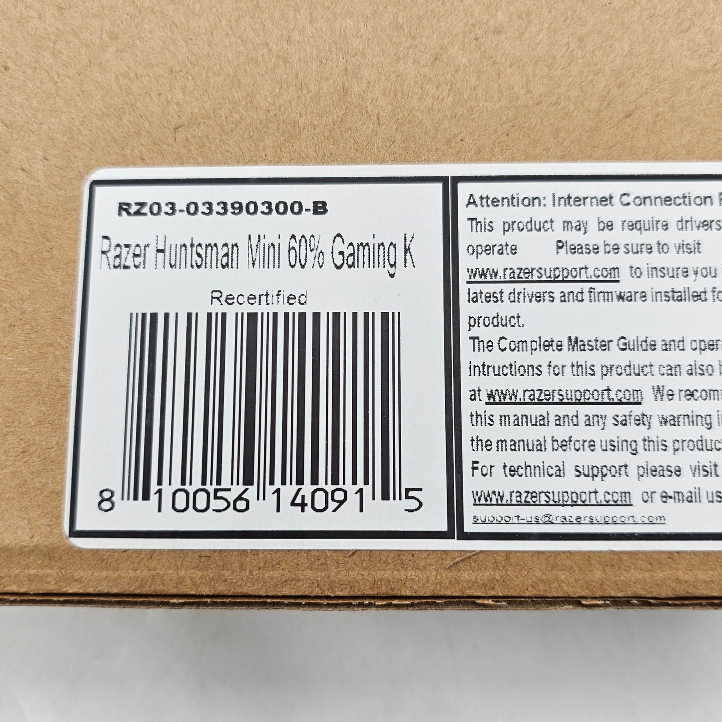 New Razer Huntsman Mini Gaming Keyboard RZ03-03390300-B