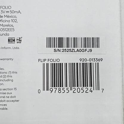 New Logitech Flip Folio Keyboard Case for iPad Pro 11-inch 920-013369