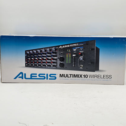 New Alesis MultiMix 10 Wireless Rackmount  10-Channel Mixer with Bluetooth
