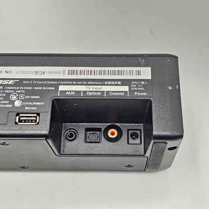 Bose Solo 5 Wireless Bluetooth Soundbar Black 418775