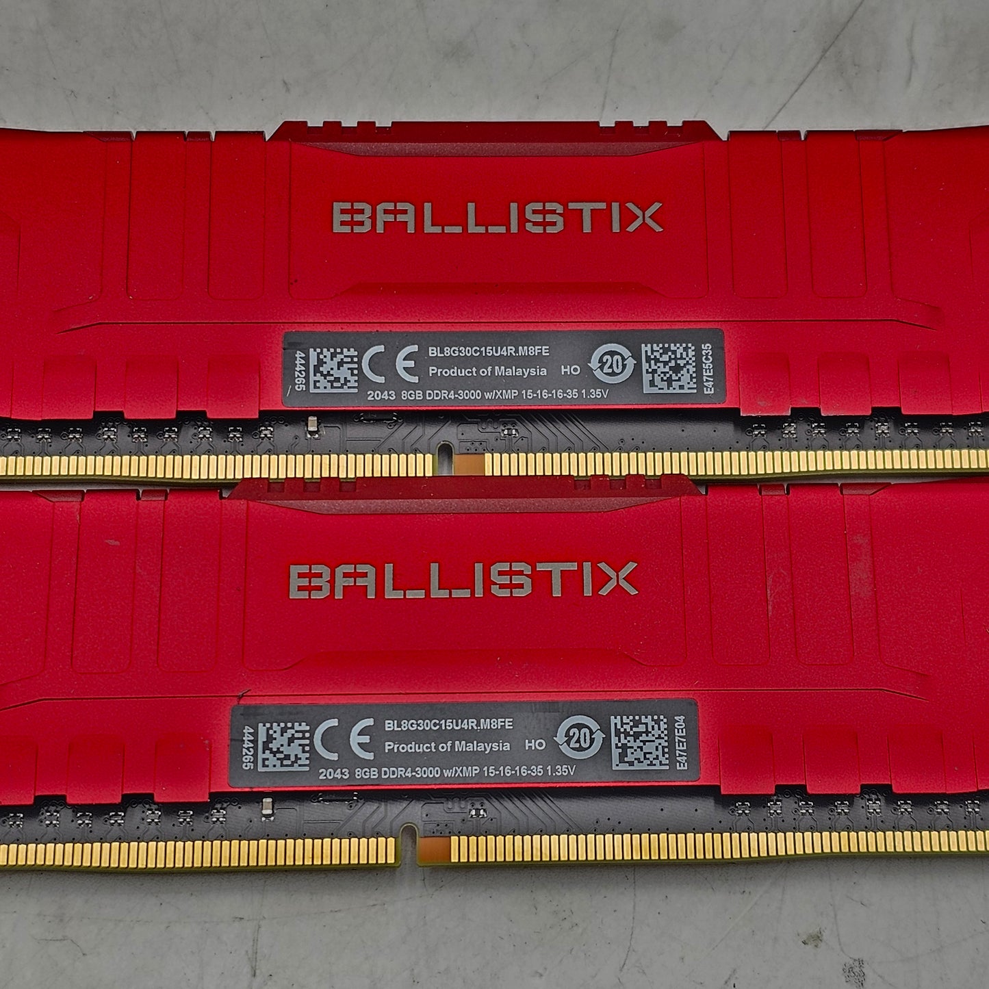 Crucial Ballistix 2x8GB RAM 16GB DDR4 3000MHz XMP BL8G30C15U4R.M8FE