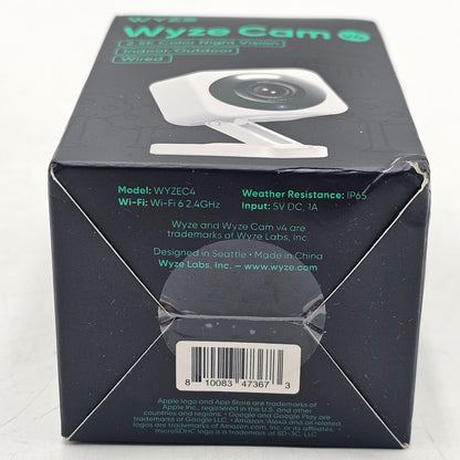 New Wyze v4 2K HD Wi-Fi Smart Home Security Camera WYZEC4