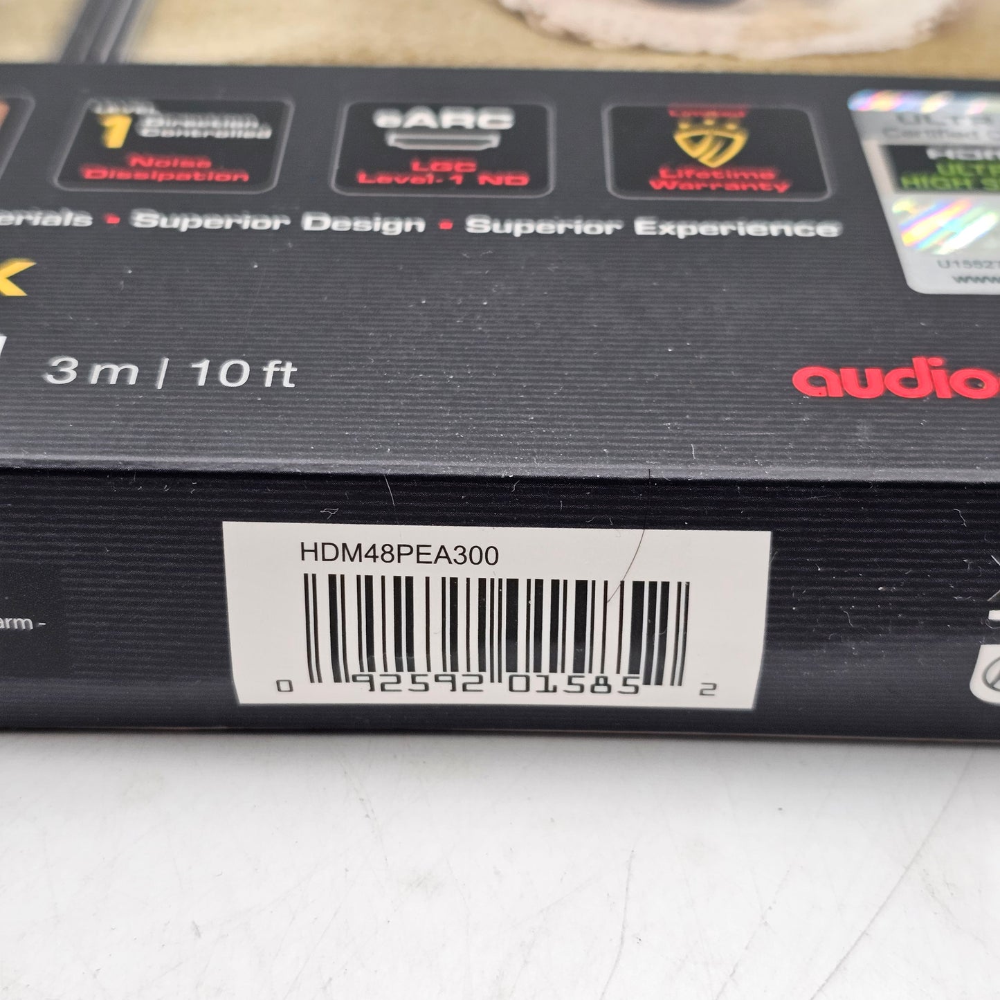 New PEARL 48 8K 10K HDMI 3m 10ft HDM48PEA300 HDMI Cable
